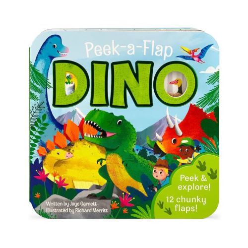 Dino - (peek-a-flap Children's Interactive Lift-a-flap Board Book) By Jaye Garnett (board Book)
