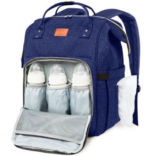 KeaBabies Original Diaper Bag Backpack, Multi Functional, Water-resistant, Large Baby Bags for Girls, Boys (Marine Blue)