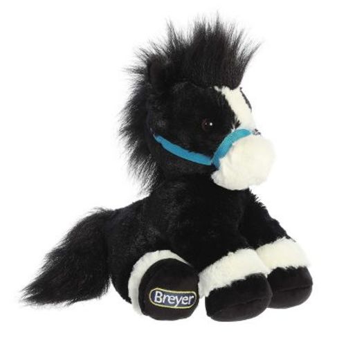 Aurora Medium Bridle Buddies Horse Breyer Exquisite Stuffed Animal Black 11"