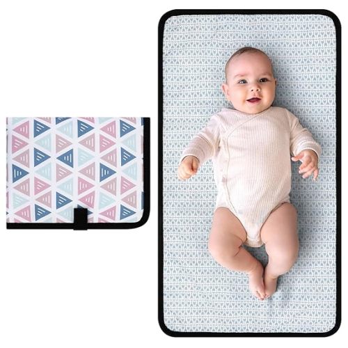 Accmor Portable Diaper Changing Pad, Waterproof Baby Changing Mat, Foldable Portable Travel Changing Pads for Baby, Triangle