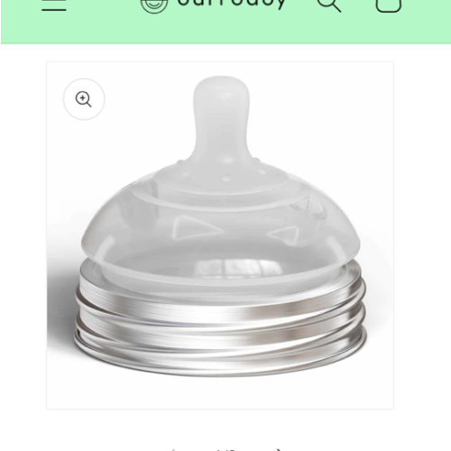 Glass Bottle Conversion Nipple (3-Pack) (Back in stock 04/22)