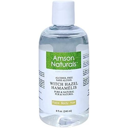 Witch Hazel Distillate (Alcohol free) 8oz/240ml–by Amson Naturals – for Face Body Hair.