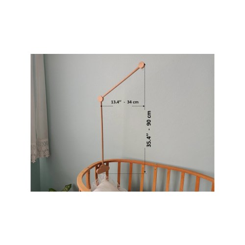 Baby Crib Mobile Arm Made of Natural Wood, Baby Mobile Crib Holder for Nursery, Baby Crib Mobile Hanger, Natural Baby Gift,