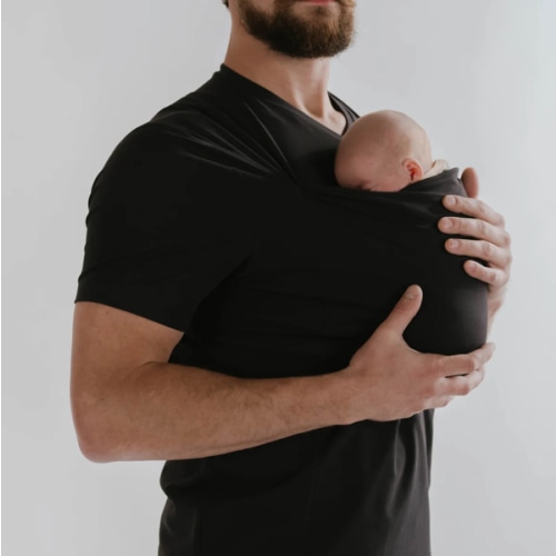 Lalabu Dad Shirt | Original Babywearing T-Shirt with Kangaroo Pouch | Baby Wrap Carrier for Newborns & Infants | Baby Wrap Carrier for Newborns | Essential for new Dads