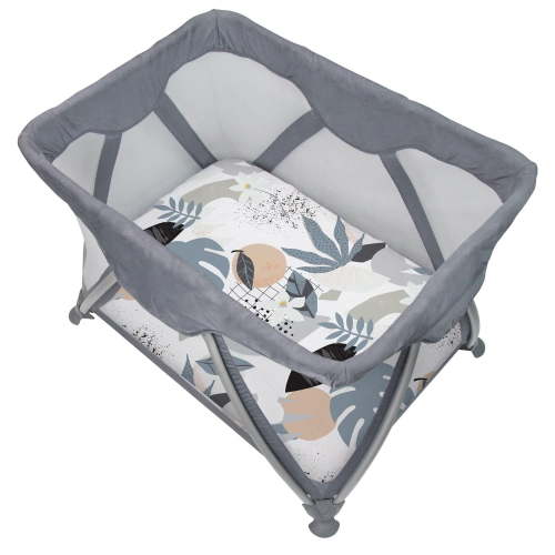 Kushies Pack n Play, Playard, Playpen Fitted Sheet 100% Cotton Percale Soft, Breathable Cozy for baby - Palm Breeze