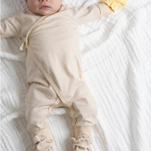 Kimono Tie One-Piece - Organic Baby Clothes - Monica + Andy