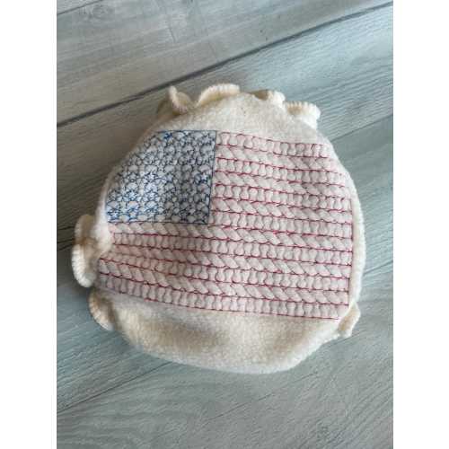 MamaBear Embroidered Quick Dry Newborn/Preemie Diaper Cover, AIO, AI2 - Patriotic Flag