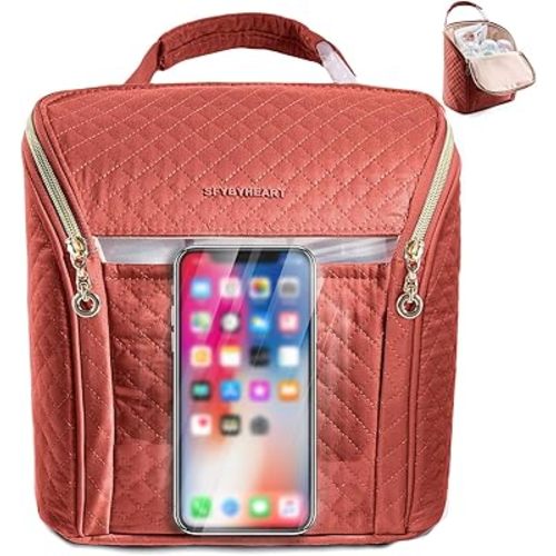 SFYBYHEART Breastmilk Cooler Travel Bag for 3 Baby Bottles - Insulated Bottle Bag for Daycare - Breastmilk Storage Bag