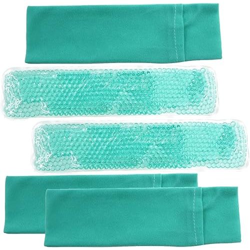 Perineal Cooling Pad, Postpartum Cold Packs Gel Bead Ice Pack Cold Therapy for Women After Pregnancy and Delivery, 2 Ice Pack and 3 Cover (Teal)