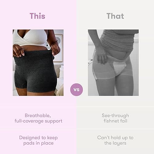 Frida Mom Postpartum Underwear, Disposable Boyshort Panties, Seamless, Stretch Support, New Mom Essentials