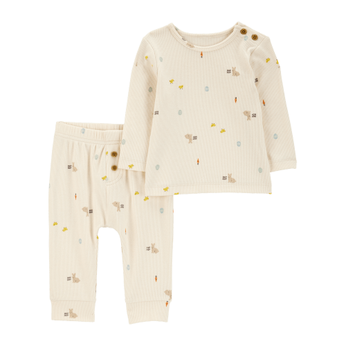 Baby 2-Piece Bunny Long-Sleeve Tee & Pant Set - Carter's | Carter's