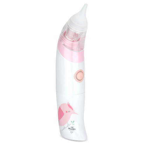 Little Martin's: Baby Electric Nasal Aspirator - Pink - Clears Congestion, Removes Mucus, Gentle & Quick, Silicone Tip, Waterproof, Infant-Kids-Adult