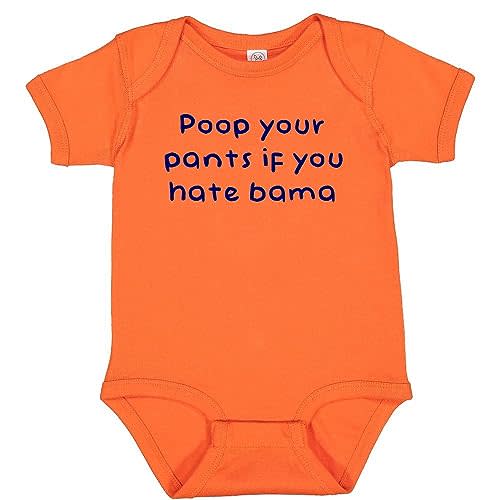Auburn Fan Poop Your Pants if You HateAlabama Baby Bodysuit Outfit