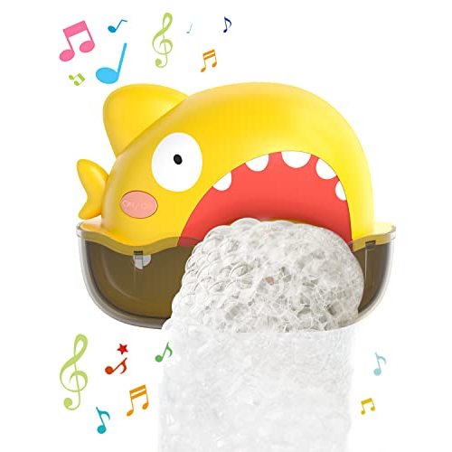 Lehoo Castle Bath Bubble Machine, Automatic Baby Bath Toys, Dinosaur Bathtub Bubble Maker with 12 Songs, Bathtime Shower Bathtub Toys for Toddlers, Toys for Boys Girls