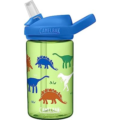 CamelBak Eddy+ 14oz Kids Water Bottle with Tritan Renew – Straw Top, Leak-Proof When Closed
