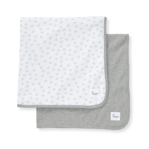 Honey Bee Organic Cotton Receiving Blankets 2 Pack