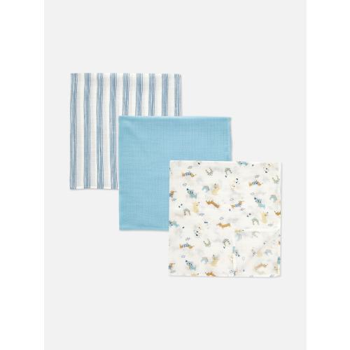 3-Pack Mixed Muslin Squares