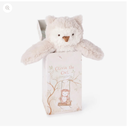 Olivia the Owl Snuggler Plush Security Blanket w/ Gift Box – Elegant Baby