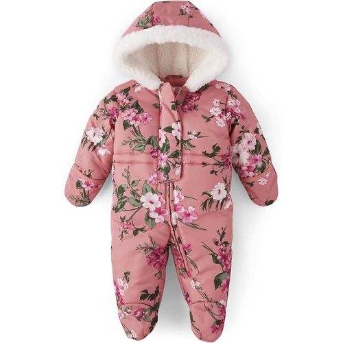 The Children's Place Unisex-Baby And Newborn Fleece Hoodie Zip-front Snowsuit Bunting