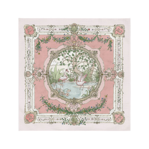Carré – Tapestry Pink on Pink - Atelier Choux