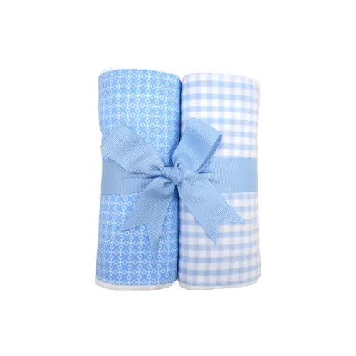 3 Marthas Airplane Set of Two Fabric Burps | Berings