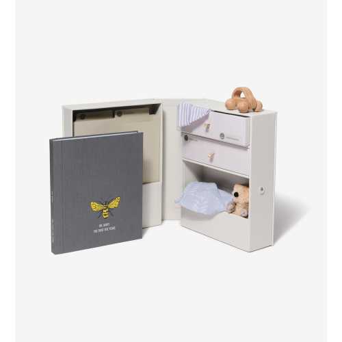 Baby Memory Book & Shagreen Keepsake Box Set: Linen Covered and Debossed, creative prompts