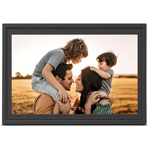 Digital Picture Frame WiFi, 10.1 Inch Frameo Digital Photo Frame 32GB Memory, 1280 * 800 Touch Screen, Auto-Rotate, Share Pictures Videos Instantly, Wedding, Birthday, Gift for Mom, Dad, Grandparents
