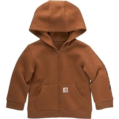 Carhartt Boys' Long-Sleeve Full-Zip Hooded Sweatshirt Hoodie