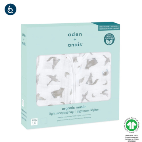 organic cotton light sleep sack TOG 1.0 | aden + anais
