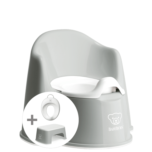 Potty Training Bundle: Gray/White