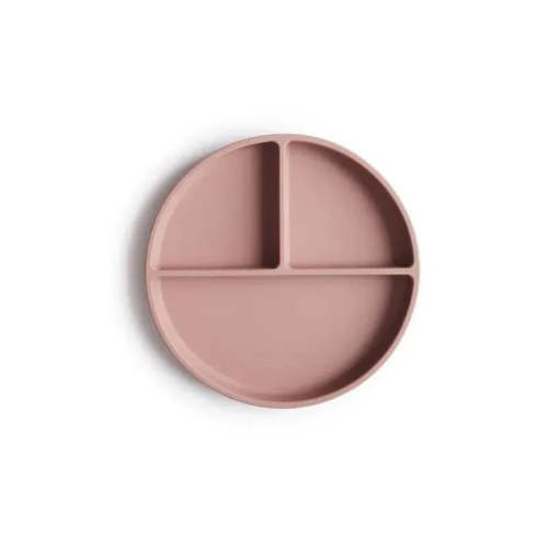Mushie - Silicone Suction Plate Baby - Blush