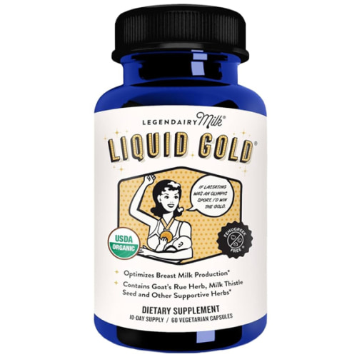 Legendairy Milk Liquid Gold Lactation Support | Lactation Supplement with Organic Goats Rue, Milk Thistle, Shatavari, Fennel, Alfalfa & Anise | Breastfeeding Supplements, 60 Count