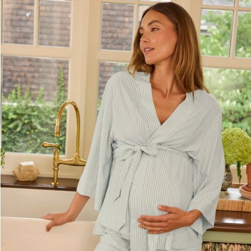 LAKE | Women | DreamModal Pajamas | Fog Maternity Kimono Bundle