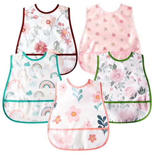  R HORSE 5Pcs Baby Bibs Set Cotton Toddler Bibs with