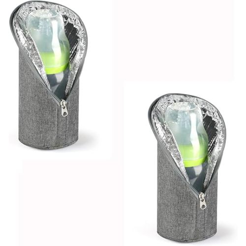 Accmor Baby Bottle Cooler Tote Bags, Insulated Breastmilk Cooler Bag, Nursing Bottle Warmer Bag for Nursing Mom Daycare Travel