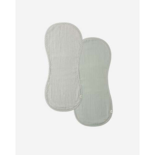 Burp Cloth, 2 Pack Sage Gingham, Sage