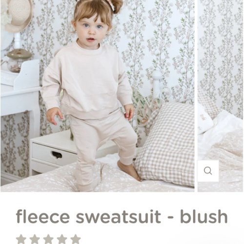 Fleece Sweatsuit - Blush