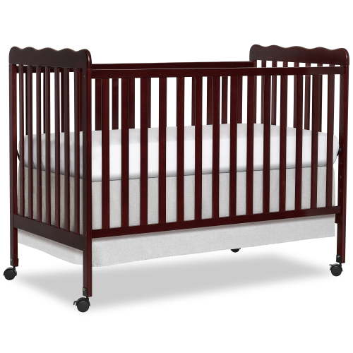 Dream On Me Carson Classic 3-In-1 Convertible Crib In Espresso, Made Of Sustainable Pinewood, Non-Toxic Finish, Comes With Locking Wheels, Wooden Nursery Furniture Espresso Crib