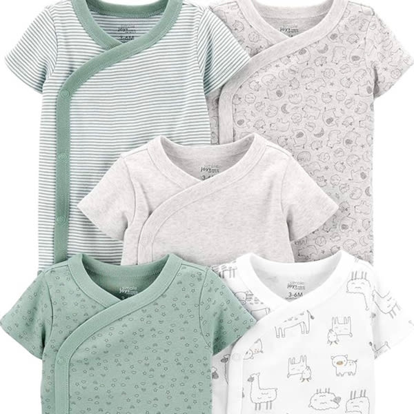 Simple Joys by Carter's unisex-baby 5-pack Side Snap Short-sleeve Bodysuit