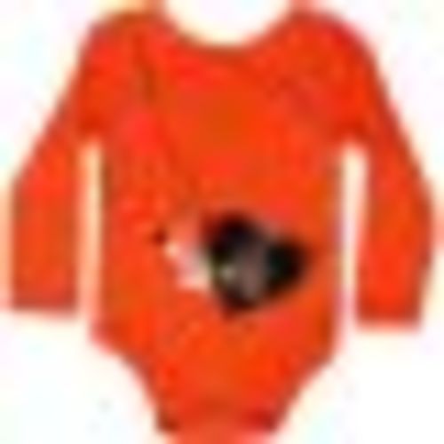 Infant Orange Benny Heart Onesie - OSU Beaver Store