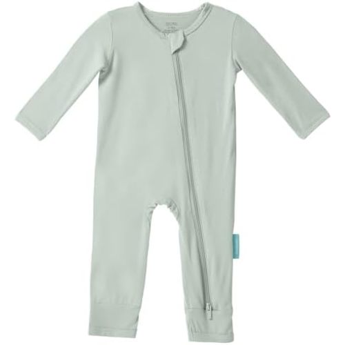 Baby Long Sleeve Romper Jumpsuit, Premium Soft Rayon One Piece Pajamas Boy Girl 2-Way Zipper Coverall Sleeper