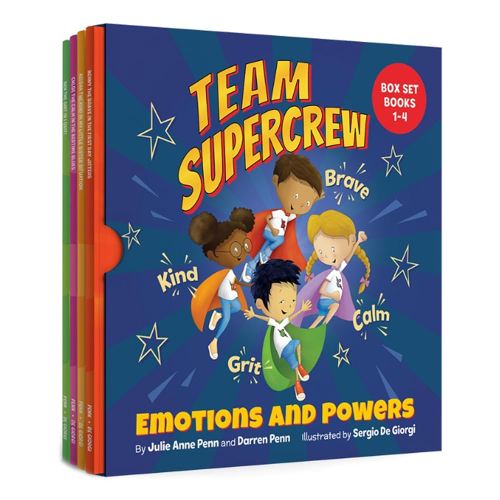 Team Supercrew - Emotions and Powers - 4 Book Box Set (books 1-4): Social Emotional Learning for Kids Ages 2 - 8 | CBT-Inspired Stories to Build Confidence and Manage Emotions