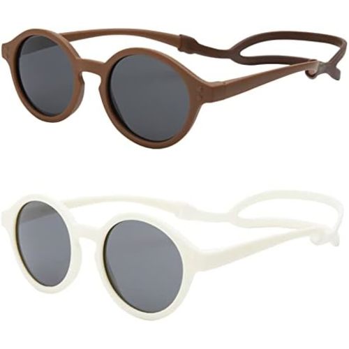 Hycredi Baby Polarized Sunglasses with Strap UV400 Protection Infant Toddlers Sun Glasses for Age 0-24months
