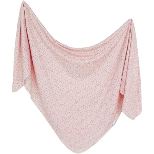 Copper Pearl Baby Swaddle Blanket - Premium Knit Baby Blanket, Large Soft Stretchy Receiving Blankets for Baby Girl, Swaddles for Newborn, Infant, and Toddler (Dottie)