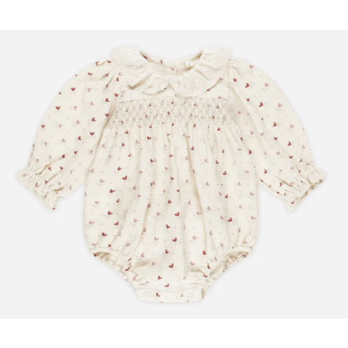 Callie Romper || Heart Ditsy – Quincy Mae