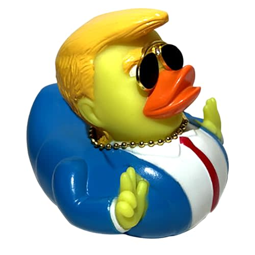 Jeeps Duck Trump Rubber Duckies Trumpinator Trump Merchandise Enthusiasts Baby Bath Ducking Bath Toy Trump Merch Trump Trump Gifts Collection Car Décoration for Kids