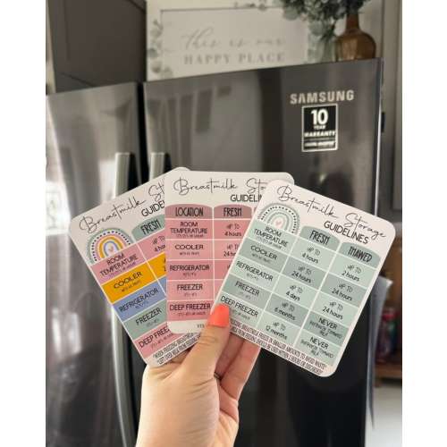 Breast Milk Storage Guidelines Magnet