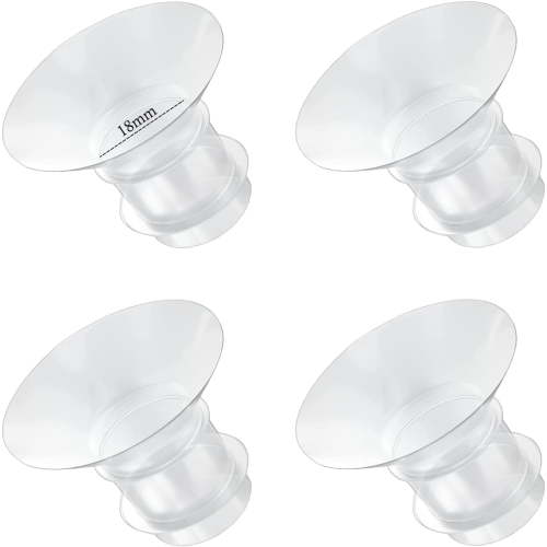 Flange Inserts 18mm for Medela,Spectra 24mm Shields/Flanges,Compatible with Momcozy S12 Pro/S9 Pro/S9/S12 Wearable Breast Pump,Reduce 24mm Nipple Tunnel Down to 18mm,4PCS