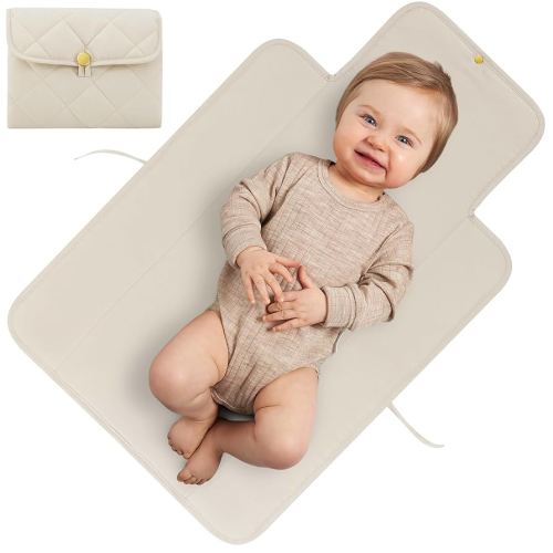 Beautiful Padded Changing Pad - Portable, Soft and Easy to Clean Diaper Changing Mat for Babies - The Perfect Lightweight & Foldable Pad for Traveling