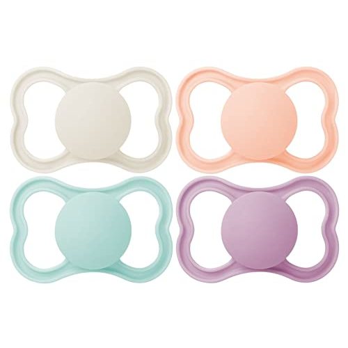MAM Air Pacifiers, Binky for 16+ Months, BPA-Free Silicone Nipple, Ideal for Sensitive Skin & Breastfed Newborns, Easy to Clean, Developed with Medical Experts, 2 Count Binkies